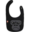 DIEREN Slabbetjes - Munchie - Zwart m. Zoomgorilla - DYR - OneSize - Slabbetjes