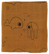 Done by Deer Wikkeldoek - 120x120 - 2 stk - Sea Friends - Mustar - Done by Deer - OneSize - Wikkeldoeken