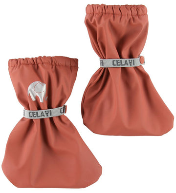 CeLaVi Overschoenen m. Fleece - PU - Redwood - CeLaVi - 0-1 jaar (50-80) - Overschoenen
