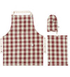Ferm Living Keukenset - Bothy - 3 Onderdelen - Cinnamon/Grey Gre - Ferm Living - OneSize - Schorten