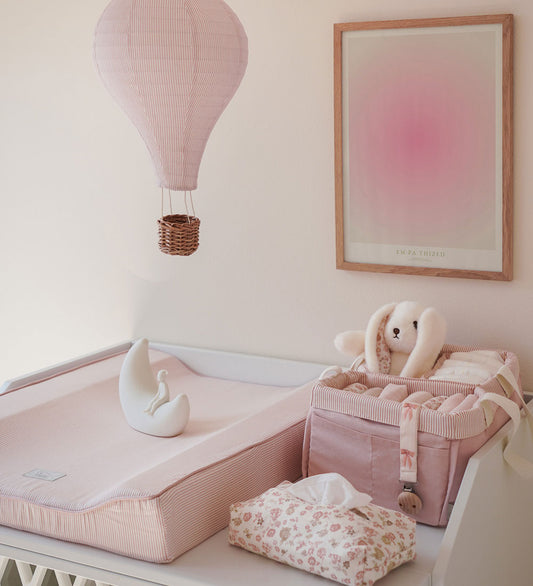 Cam Cam Aankleedkussen - 63x49 cm - Classic+ Strepen Rose - Cam Cam - OneSize - Aankleedkussens