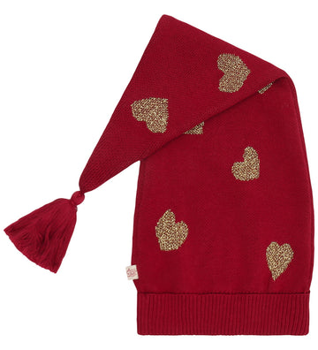 Hust and Claire Kerstmuts - Gebreid - HCFiliz - Hearty - Teaberr - Hust and Claire - 6-10 jaar (116-140) - Kerstmutsen