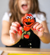 Glo Pals Figuur/Sensorische Kubussen m. Licht - Elmo - Rood - Glo Pals - OneSize - Badspeelgoed