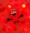 Glo Pals Figuur/Sensorische Kubussen m. Licht - Elmo - Rood - Glo Pals - OneSize - Badspeelgoed