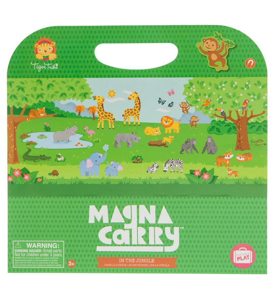 Tiger Tribe Magneetboek - Magna Carry - In The Jungle - Tiger Tribe - OneSize - Magnetisch speelgoed