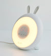 Rabbit & Friends Wekker m. Licht - 20x15x6 cm - Wake Omhoog - Bl - Rabbit & Friends - OneSize - Nachtlampen