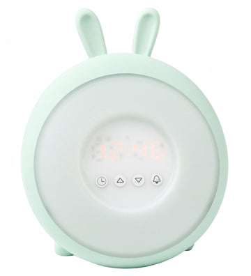 Rabbit & Friends Wekker m. Licht - 20x15x6 cm - Wake Omhoog - Gr - Rabbit & Friends - OneSize - Nachtlampen
