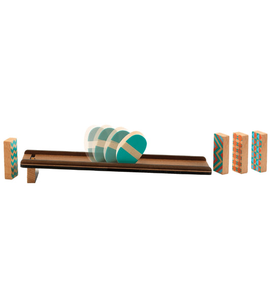 Djeco Knikkerbaan - Hout - Zig & Go - 7 Onderdelen - Culbuto - Djeco - OneSize - Knikkerbanen