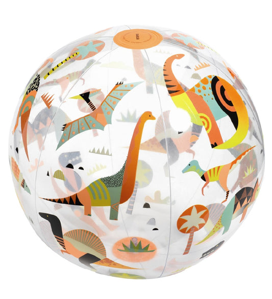 Djeco Strandbal - Lichtgevend - 35 cm - Dino - Djeco - OneSize - Strandballen