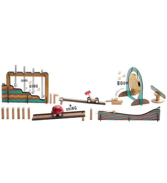 Djeco Knikkerbaan - Hout - Zig & Go - 52 Onderdelen - Music - Djeco - OneSize - Knikkerbanen
