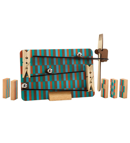 Djeco Knikkerbaan - Hout - Zig & Go - 14 Onderdelen - Vork - Djeco - OneSize - Knikkerbanen