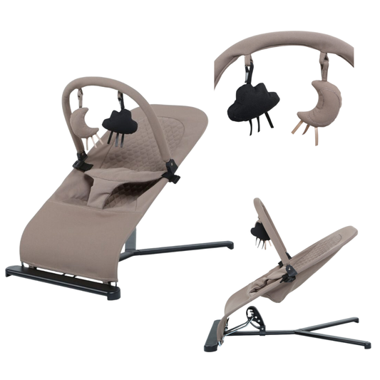 Wipstoel Bouncer Titanium Baby Solid Suzy Lush Taupe