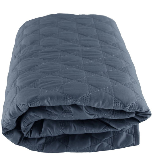 Smallstuff Speelmat - 100x100 - Gewatteerd Staalblauw m. Sterren - Smallstuff - OneSize - Speelmaten