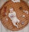 Play&Go Speelmat - Ø120 - Soft Organic - Geelbruin Brown - Play&Go - OneSize - Speelmaten