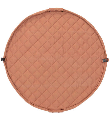 Play&Go Speelmat - Ø120 - Soft Organic - Geelbruin Brown - Play&Go - OneSize - Speelmaten