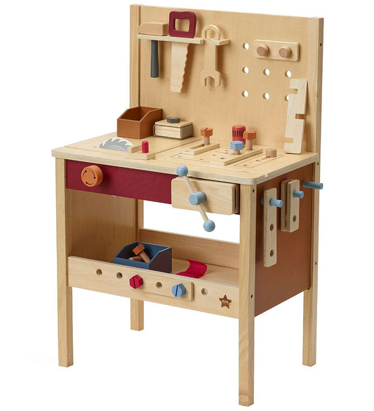 Kids Concept Werkbank - 39 Onderdelen - Hout - Kids Concept - OneSize - Gereedschap