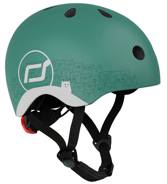 Scoot and Ride Fietshelm - Reflecterend Bos - Scoot and Ride - 45-51 cm - Fietshelmen