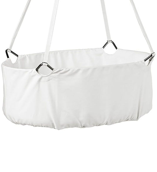 Leander Classic Vugge m. Madras - 83x50x30 cm - Wit - Leander - OneSize - Wiegen