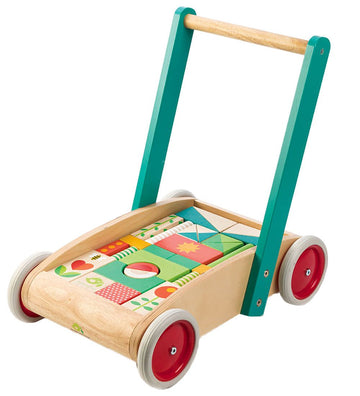 Tender Leaf Loopwagen m. Blokken - Tuinthema - Tender Leaf - OneSize - Loopwagens