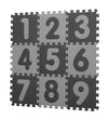 BabyDan Puzelmat - 90x90 - Lichtgrijs/Donkergrijs m. Nummers - BabyDan - OneSize - Puzelmatten