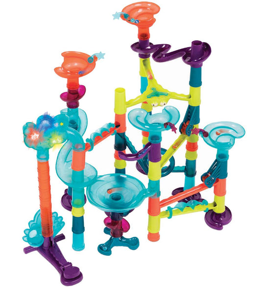 B. toys Knikkerbaan m. Licht/Geluid - 62 Onderdelen - Multicolou - B. toys - OneSize - Knikkerbanen