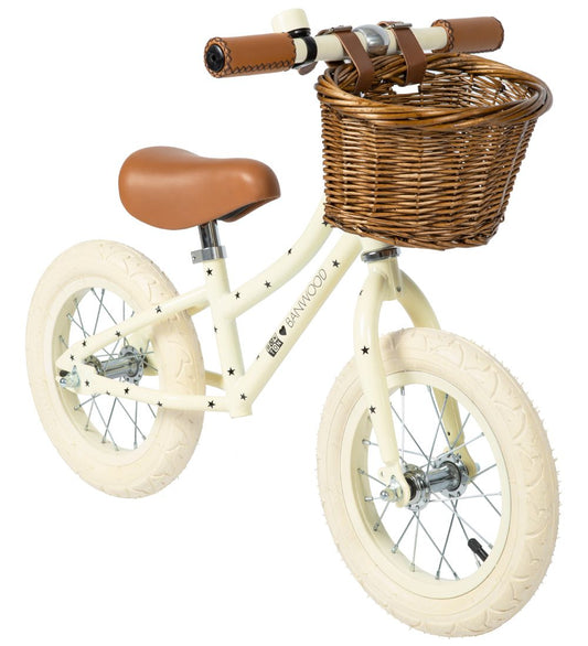 Banwood Loopfiets - First Ga! - Creme m. sterren - Banwood - OneSize - Loopfietsen