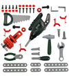 Bosch Mini Werkbank - Speelgoed - 76 cm - Donkergroen/Zilver - Bosch Mini - OneSize - Gereedschap