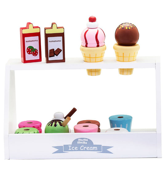 MaMaMeMo Ijswinkel - Hout - MaMaMeMo - OneSize - Speelgoedeten