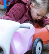 Dantoy Scooter m. Rubberen wielen - Roze/Wit - Dantoy - OneSize - Loopfietsen
