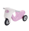 Dantoy Scooter m. Rubberen wielen - Roze/Wit - Dantoy - OneSize - Loopfietsen