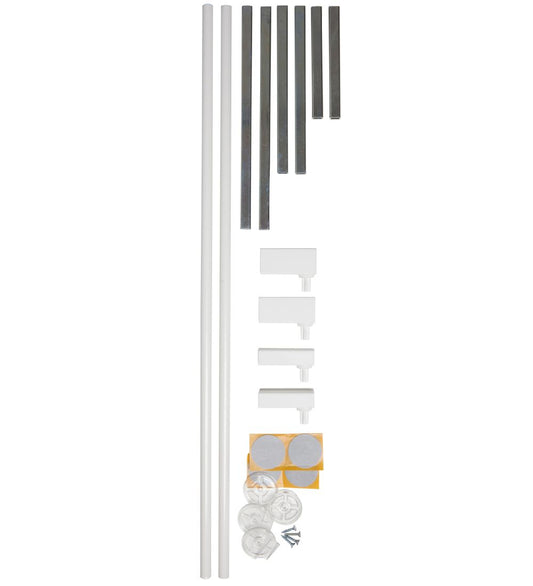 BabyDan Verlengstuk - Verleng-A-Gate - 2 st. - 73x7 cm - Wit - BabyDan - OneSize - Sloten