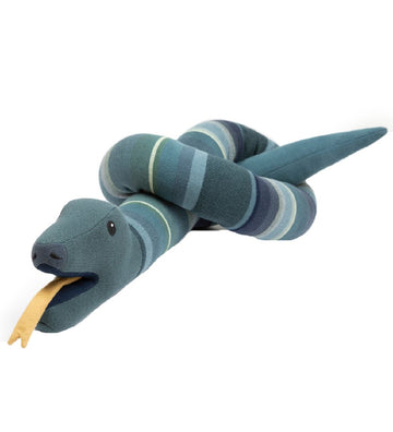 Smallstuff Knuffel - Slang - 230 cm - Groen/Blauw - Smallstuff - OneSize - Knuffels
