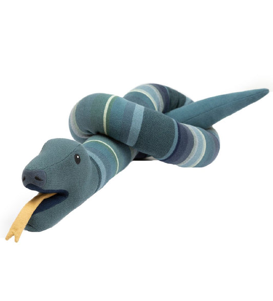 Smallstuff Knuffel - Slang - 230 cm - Groen/Blauw - Smallstuff - OneSize - Knuffels