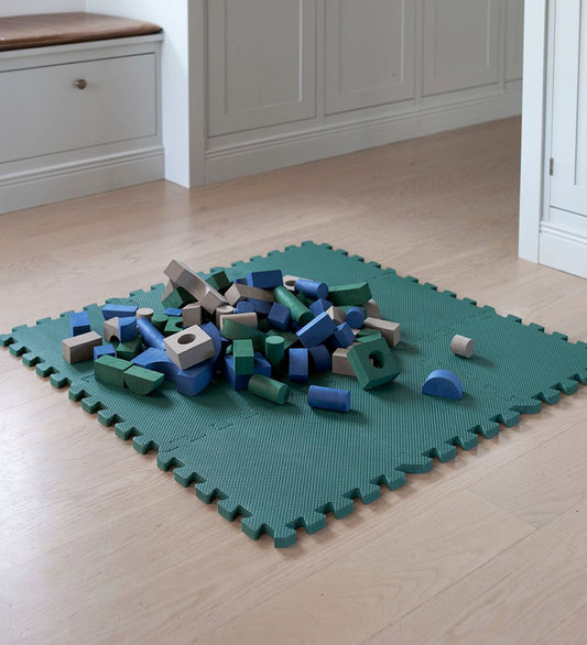 BabyDan Puzelmat - 90x90 cm - Blauw - BabyDan - OneSize - Puzelmatten