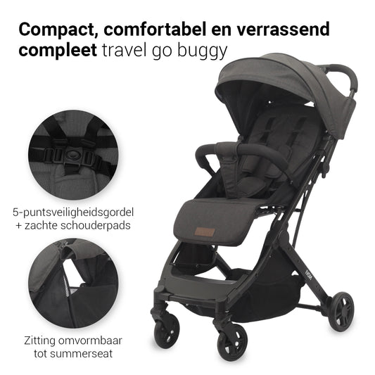 Buggy Novi Travel Go Black Melange