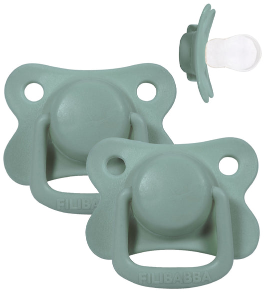Filibabba Fopspenen - 2-pack - 6m+ - Mos Green - Filibabba - 6+ mnd - Fopspenen