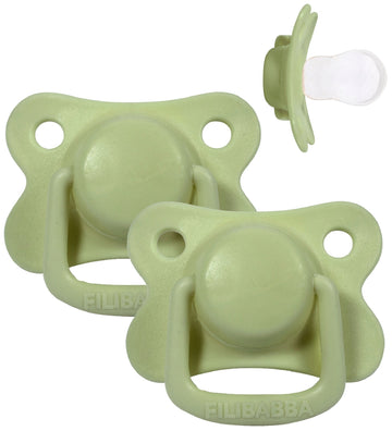 Filibabba Fopspenen - 2-pack - 6m+ - Pistache - Filibabba - 6+ mnd - Fopspenen