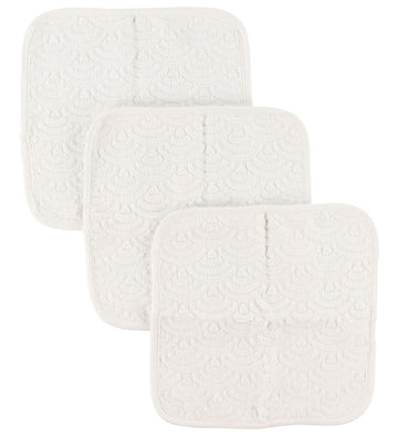 Cam Cam Washanden - 3-pack - Off-White - Cam Cam - OneSize - Washandjes