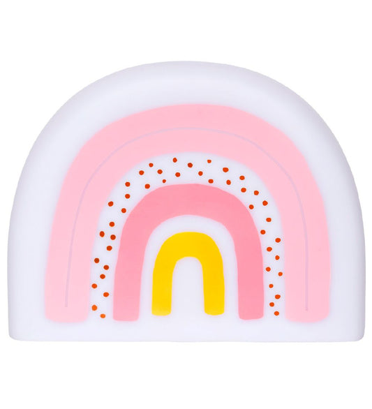 A Little Lovely Company Nachtlamp - 21 cm - Rainbow - Wit/Roze - A Little Lovely Company - OneSize - Nachtlampen