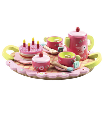 Djeco Houten Speelgoed - Theekop - Roze - Djeco - OneSize - Speelgoedeten