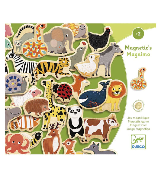 Djeco Houten magneten - 36 st. - Dieren - Djeco - OneSize - Magnetisch speelgoed