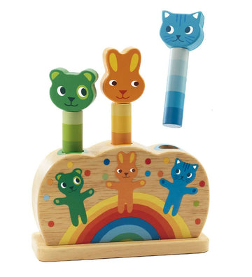 Djeco Houten Speelgoed - Pop Omhoog - Djeco - OneSize - Activiteitenspeelgoed