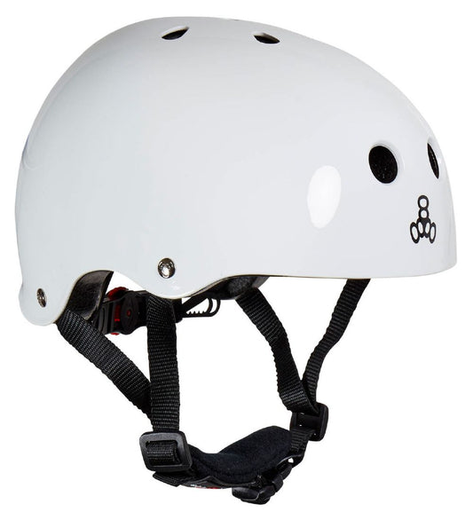 Triple Eight Babymuts - Lil 8 - White Glanzend - Triple Eight - 46-52 cm - Fietshelmen