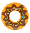 MaMaMeMo Speelgoedeten - Hout - Donut m. Bruin Glazuur - MaMaMeMo - OneSize - Speelgoedeten