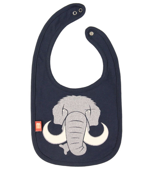 DIEREN Kwijlsjaaltje - Munchie - Navy m. Mammout - DYR - OneSize - Kwijlsjaaltjes