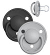 BIBS De Lux Fopspenen - Eén maat - 2-pack - Rond - Cloud/Black - BIBS - 0-3 jaar - Fopspenen