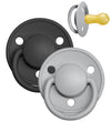 BIBS De Lux Fopspenen - Maat 2 - 2-pack - Rond - Cloud/Black - BIBS - 6-18 mnd - Fopspenen