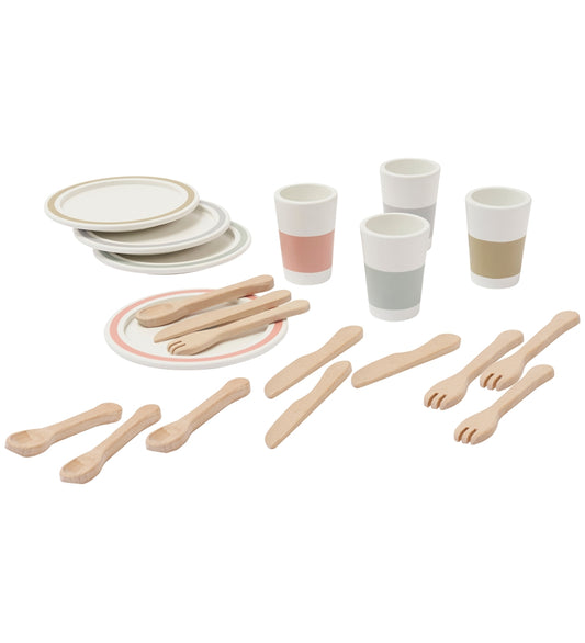 Kids Concept Bestek - Bistro - Hout/Wit - Kids Concept - OneSize - Speelkeukens