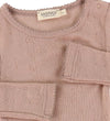 MarMar Romper l/s - Benedikte - Wol - Verbrand Rose - MarMar - 3 jaar (98) - Rompers Lange Mouw