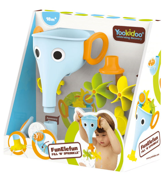 Yookidoo Badspeelgoed - FunEleFun Fill 'N' Sprinkle - Blauw - Yookidoo - OneSize - Badspeelgoed